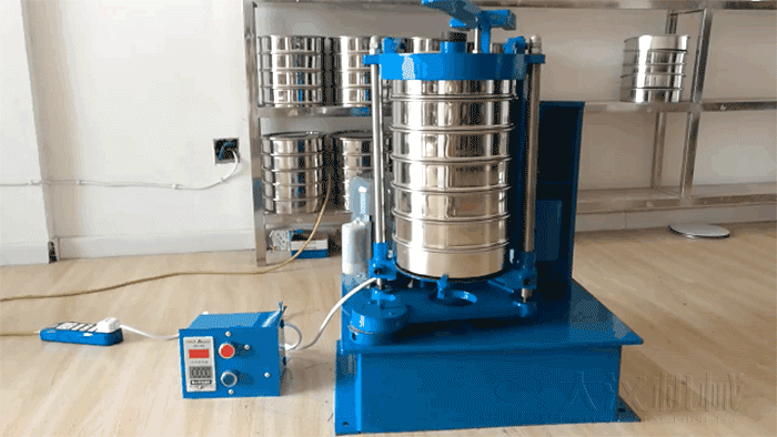 拍擊式標(biāo)準(zhǔn)振篩機(jī)原理圖