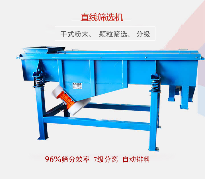 直線篩選機(jī)用于篩選、分級(jí)各種粉末、顆粒