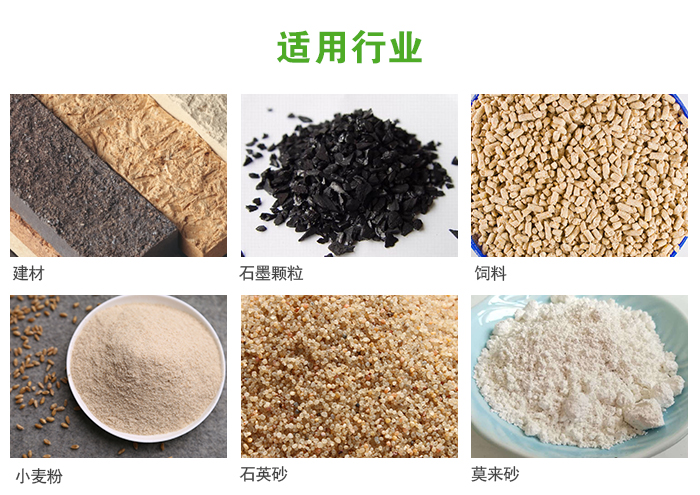 高頻振動篩主要用于化工，建材，石墨顆粒，飼料，小麥粉，石英砂，豆?jié){，果汁等各種物料的干法、濕法篩分、分級、脫水，過濾。
