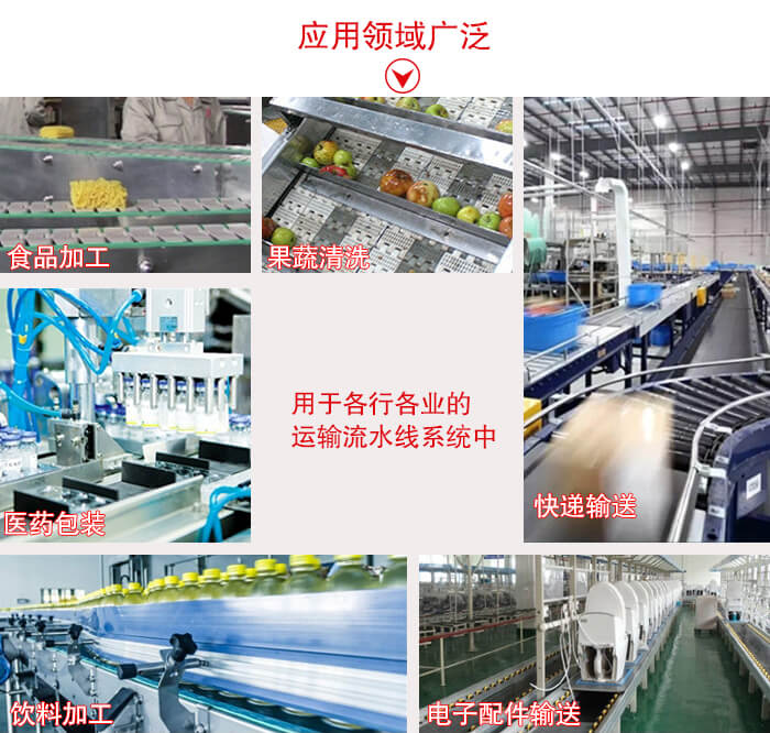 鏈板輸送機適用行業(yè)：食品加工，果蔬清洗等行業(yè)